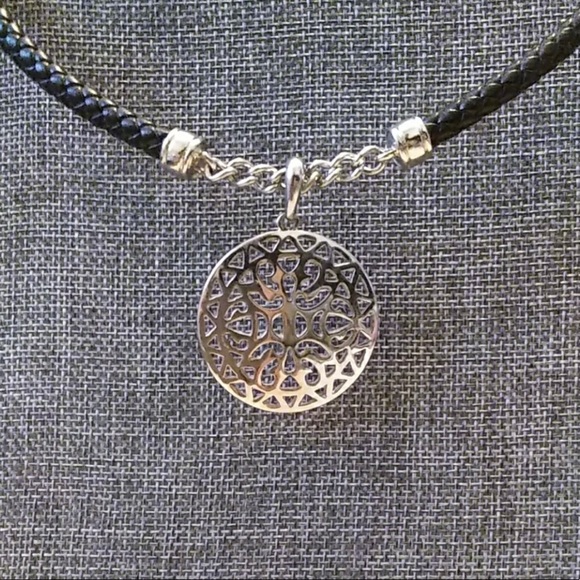 Premier Designs Jewelry - Premier Designs leather and medallion necklace